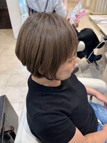 アッシュ 仙川店(Ash)&nbsp;【肌くすみを飛ばす・白髪ぼかし】大人の艶ベージュショート仙川