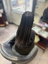 ビゼ 梅田(BIZE)&nbsp;エクステ60枚で長さ出しとハイライト