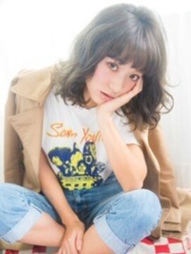 ワン スワッグ(1 SWAG) ☆外国人風ハイライトグレイジュボブ・ウェーブ・スタイル☆