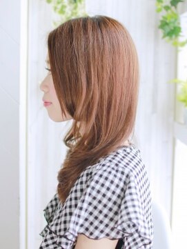 ナル 白山神社参道通り店(nalu) きれい目なワンカールセミミディアムスタイル