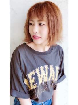 メルティー ヘア(Melty hair) ハイトーンカラー☆外ハネ☆ブリーチなし！