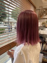 リプルヘアー ウエスト(ripple hair west)&nbsp;切りっぱなし×ピンク