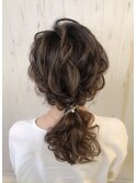 結婚式/2次会/ポニーテール