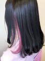 アルケー ヘアアンドヘッドスパ 錦糸町南口店(arche Hair&head spa) 暗いお色にインナーの柔らかいピンクが映えますね◎ ［錦糸町］