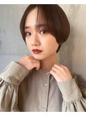大人可愛いハンサムマッシュショート