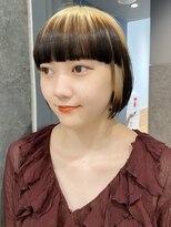 ルーツカラー_外ハネボブセクションカラー_ba404021