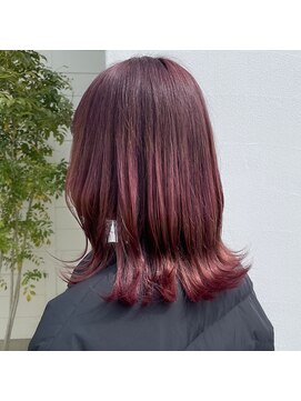 シン(shin) ダブルカラーのピンクコーラルミディ