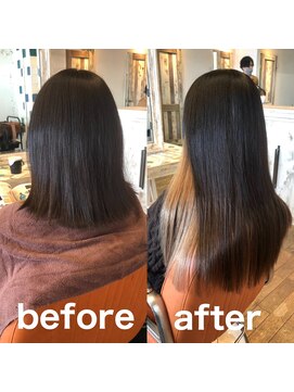 ティサ(Tisa) シールエクステ×インナーカラー風　80本