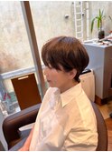 マッシュボブ/耳掛けマッシュ/ショートボブ/30代/40代