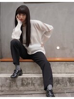 ヘアーラウンジ エゴ(Hair Lounge EGO) ぱっつんストレートでモードヘア　髪質改善　武蔵新城