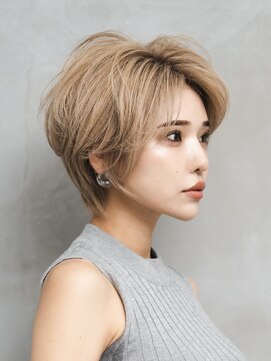 ソードリーフ(swordlief hair&spa) 大人かわいいミルクティーベージュショート