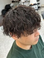 フゥ 宇都宮(FeU)&nbsp;波巻きパーマメンズパーマメンズヘアツーブロックツイストパーマ