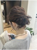 《福岡天神》アゴラインボブのお呼ばれヘアセット
