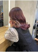 髪質改善＊くびレイヤーピンクベージュ＊美髪【Zina船橋】