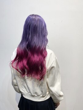 シズク(sizuk) 紫×ピンクのグラデーションカラー