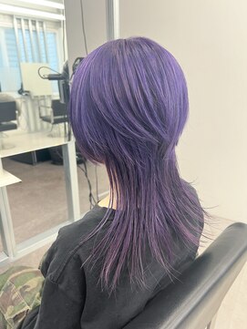 キバ(kva) ▽□□▽ウルフカット×ラベンダー