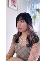 ハク アトリエ(HaKU atelier)&nbsp;ピンクインナーカラー/韓国レイヤーカット