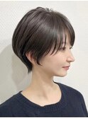 ショートボブ/簡単スタイリング/丸みショート/可愛い/20代30代