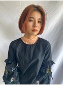 タッセルボブ×オレンジブラウン