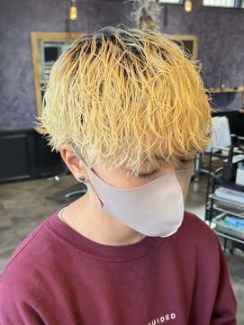 リット バイ フィフス 鹿児島中央駅店(Lit. by fifth) 波巻きスパイラルパーマメンズマッシュパーマツイストパーマ