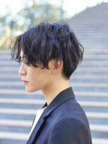 カインド 南青山(hair&make up KIND)&nbsp;サーフカールセンターパートニュアンスデザイン波打ちパーマ