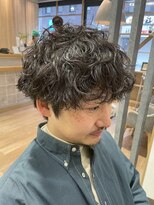 アース 三軒茶屋店(HAIR&MAKE EARTH) 三軒茶屋_メンズ_波巻きパーマ_トレンドパーマ_強め_20代_30代