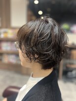 シャドウ美容室&nbsp;ショートボブパーマスタイル