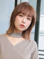 イル 大阪淀屋橋(i'll)&nbsp;外ハネレイヤーボブ大人ボブココアブラウンふんわりミディアム