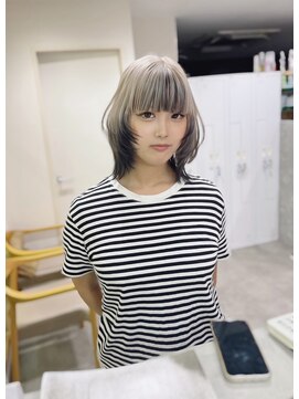 エン(eNN) エアタッチバレイヤージュ・アンブレラカラー・クラゲヘア