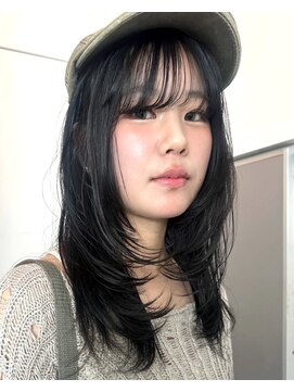 カシェル トウキョウ(Cashel Tokyo) オフブラック/落ちる黒/レイヤーカット