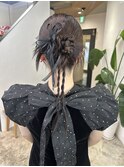 kana 結婚式 ヘアセット アレンジ カチモリ