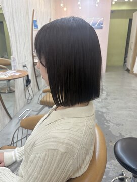 ロンドアジュール 横浜(Lond azur) ココアベージュ/バーガンディ/ショート/髪質改善/縮毛矯正/横浜