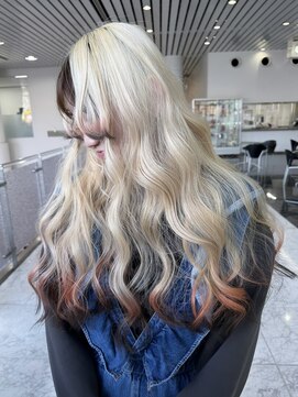 ペレ 栄 アネックス(PELE栄ANNEX) クラゲヘアー/小顔に見せるヘア/ココアベージュ/栄