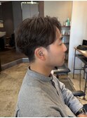 ナチュラルパーマ×刈り上げマッシュ