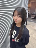 エント(ent) 切りっぱなしロングx2wayバング