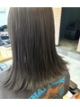 アグ ヘアー ピリカ 千歳店(Agu hair pirca)&nbsp;アッシュベージュ×ロングボブ