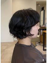 アローム(alom)&nbsp;着物ヘア/大人ガーリー/ダークアッシュ/似合わせカット