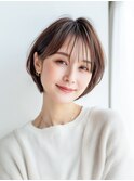大人女性似合わせカット30代40代50代ショートボブ髪質改善パーマ