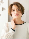 ハンサムショート/センターパート/グラデーションカラー/30代e