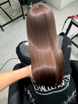 ペレ 梅田(PELE)&nbsp;イメチェン/ピンクベージュ/アンブレラカラー/前髪/梅田