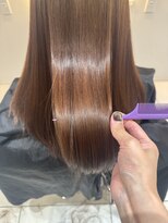 フルー 都立大学店(Fleu r)&nbsp;明るめ暖色系も◎髪質改善ヘアカラー