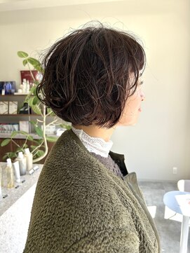 ヘアサロン セロ(Hair Salon SERO) 癖毛を活かしたショートボブ/ショートボブ