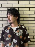 メンズミディアムパーマ