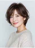 40代は自然体ショートボブが人気
