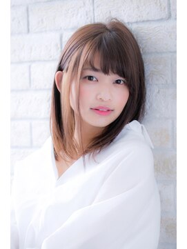 エルデ ナインズ ヘアー スタンド 川口店(elde 9's HAIR STAND) プリカール＆シルキーチョコレートの大人ガーリーモードヘア