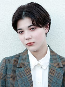 ピークアブー 銀座並木通り(PEEK-A-BOO) 【骨格補正】大人ハンサムショート　センターパート