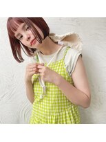 ロジッタ(ROJITHA)&nbsp;【ROJITHA原宿表参道】カッパーオレンジ×ぱつっとボブ