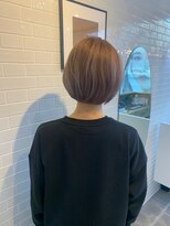 ショートボブ＊小顔＊ショコラベージュ　ZinaCENTRAL