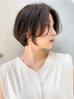 トゥーナ 表参道(tona) ハンサムショート・小顔カット・ペールベージュ・大人かわいい