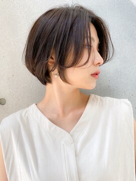 トゥーナ 表参道(tona) ハンサムショート・小顔カット・ペールベージュ・大人かわいい